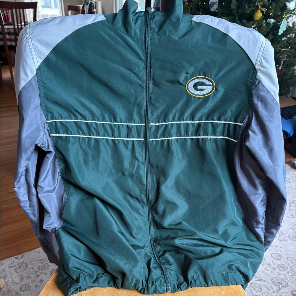 Dunbrooke Green and Gray Windbreaker Jacket